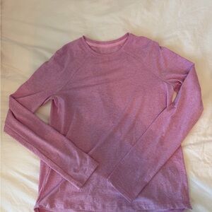 lululemon Pink Long Sleeve Top